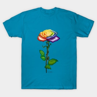 Rainbow Rose T-Shirt